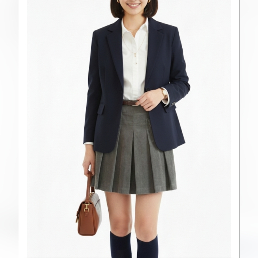 Chelsea & Theodore women's grey pleated corduroy micro mini  skirt size … - Picture 12 of 12